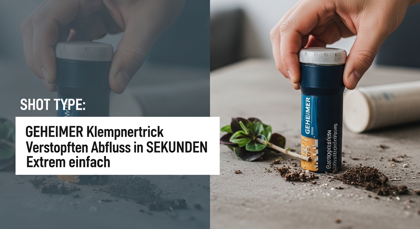 GEHEIMER Klempnertrick: Verstopften Abfluss in SEKUNDEN befreien (Extrem einfach) content image