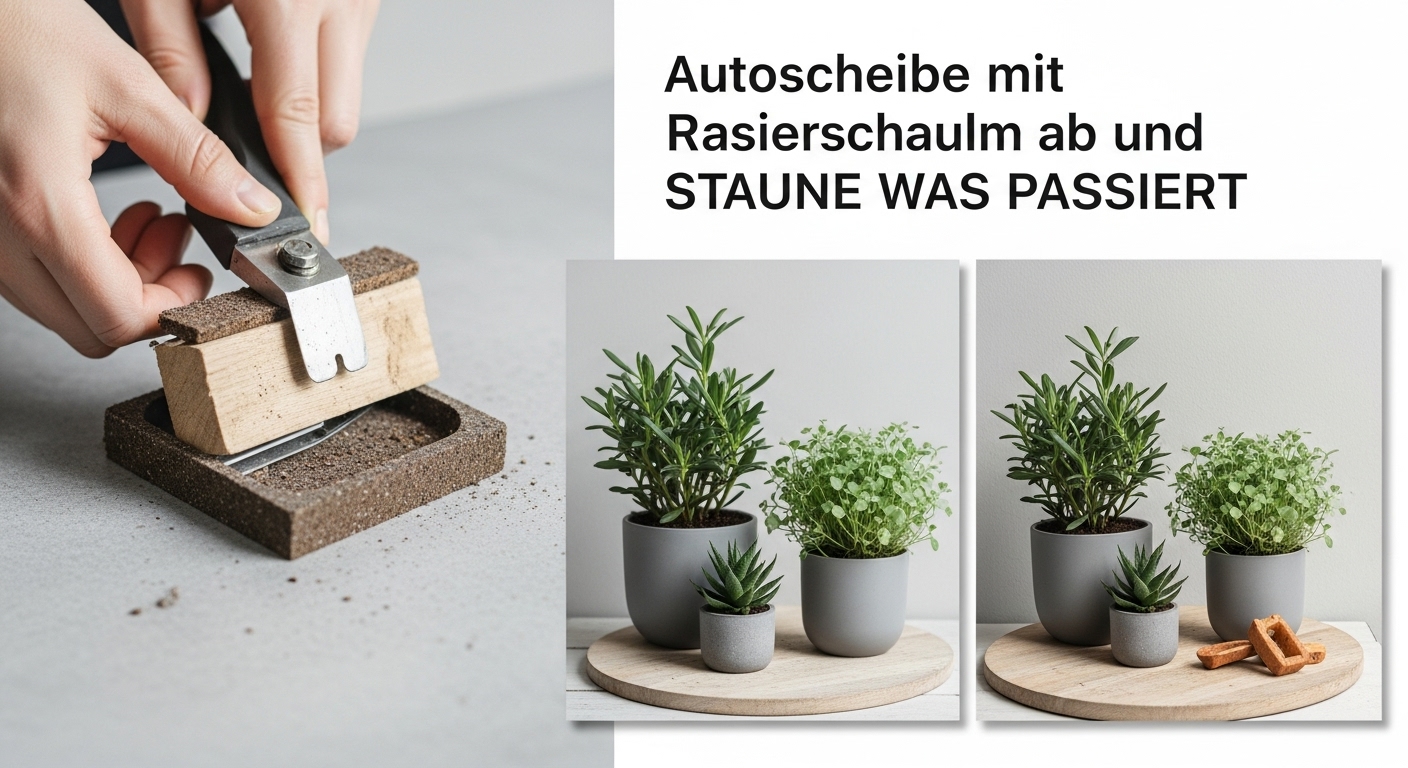 What is the Autoscheibe mit Rasierschaum ab und STAUNE WAS PASSIERT content image
