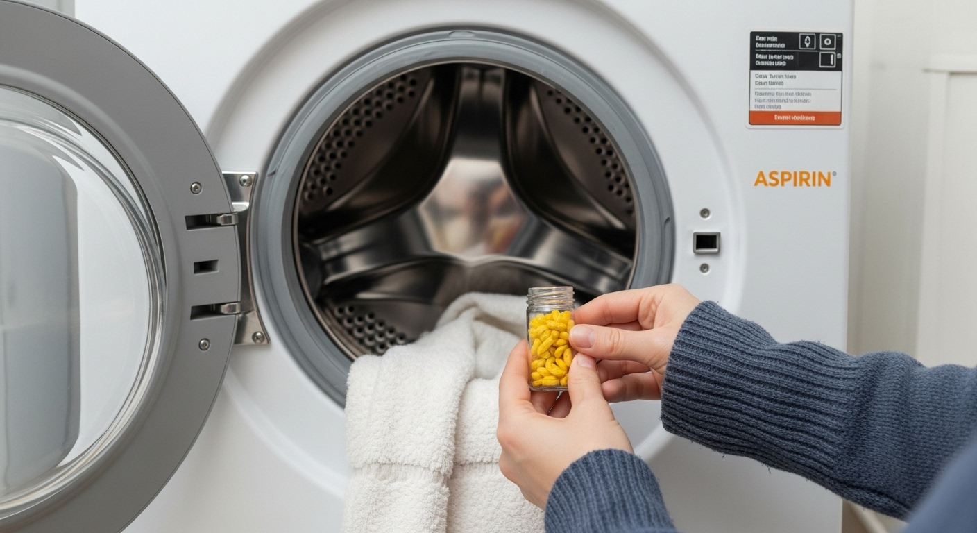 Wenn du Aspirin in die Waschmaschine wirfst, bekommst du einen perfekten Effekt! content image