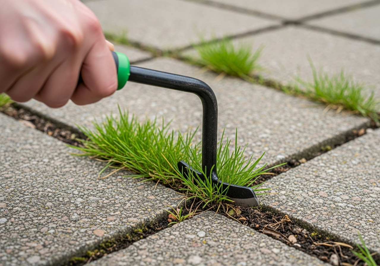 Hilfe: Unkraut zwischen den Fliesen! Mit diesem einfachen Tipp verschwindet Unkraut schnell content image