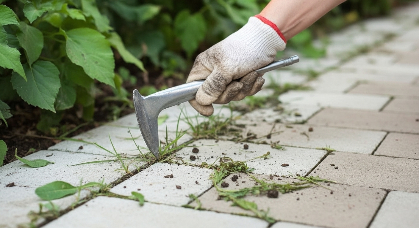 Nerviges Unkraut zwischen den Fliesen: Aus diesem Grund solltest du es lieber nicht entfernen content image