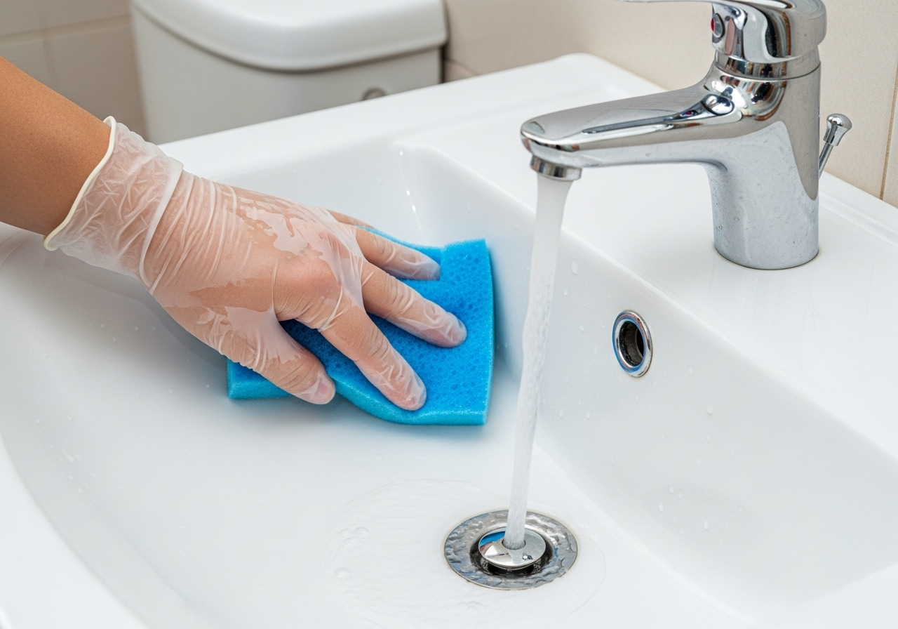 Unglaublich! Also reinigst du dein Badezimmer nur mit einem Geschirrspültab content image