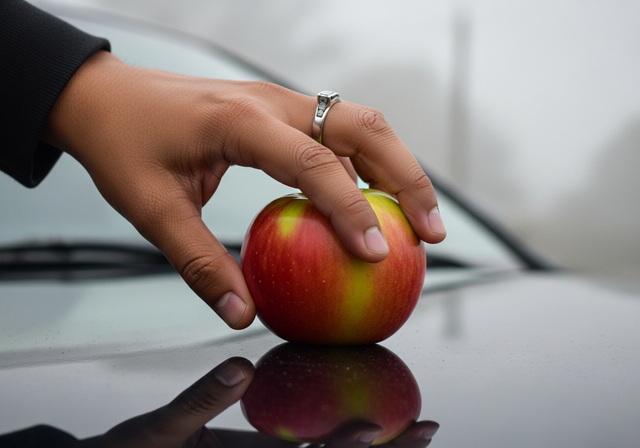 Reibe deine Windschutzscheibe mit einem Apfel ab und staune, was passiert wurde content image