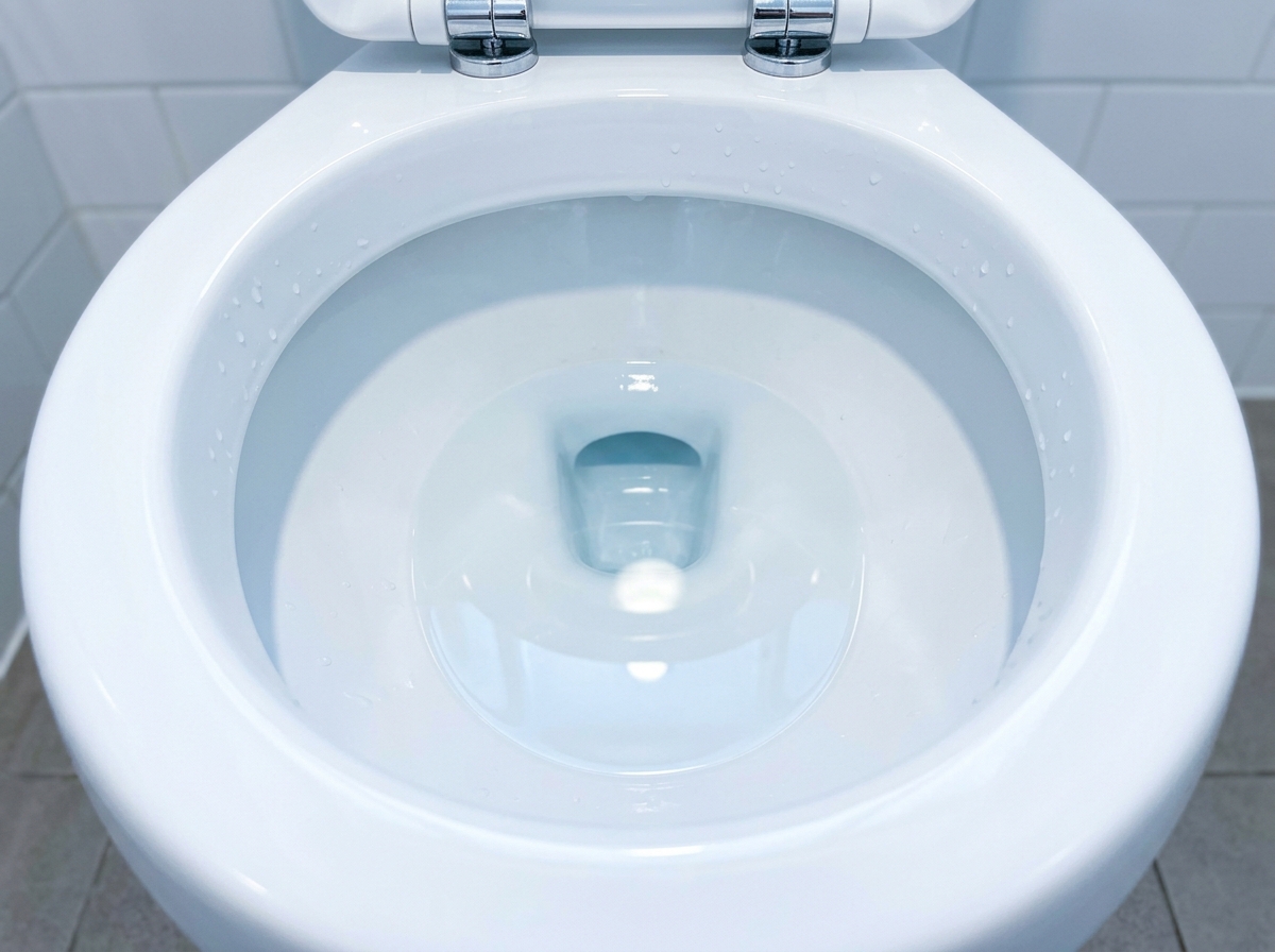 Aus diesem Grund solltest du vor dem Schlafengehen Essig in die Toilette schütten content image
