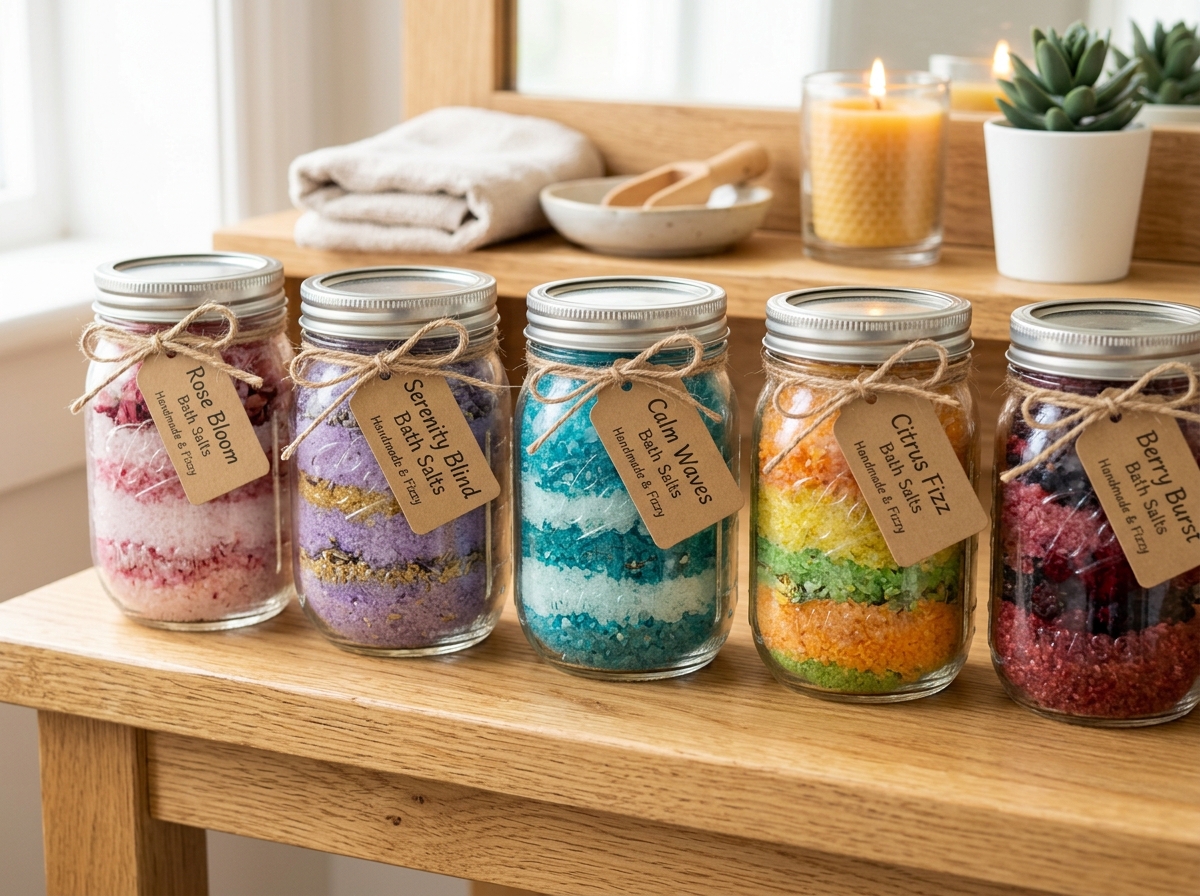 DIY Fizzing BATH SALTS Easy & Fun Recipe content image
