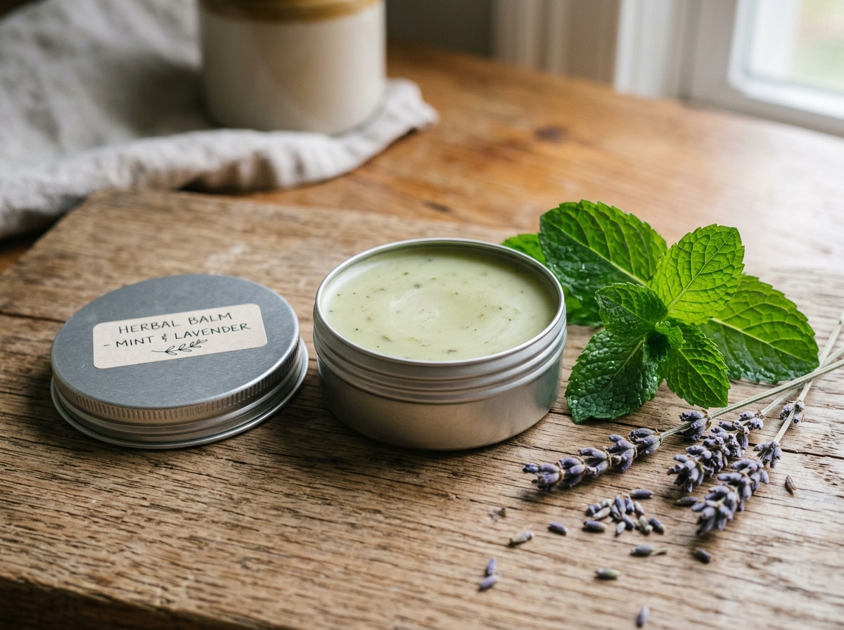 TENSION RELIEF HEADACHE HOMEMADE BALM content image